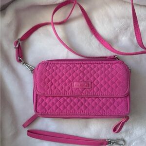 Vera Bradley Pink Quilted Crossbody Bag